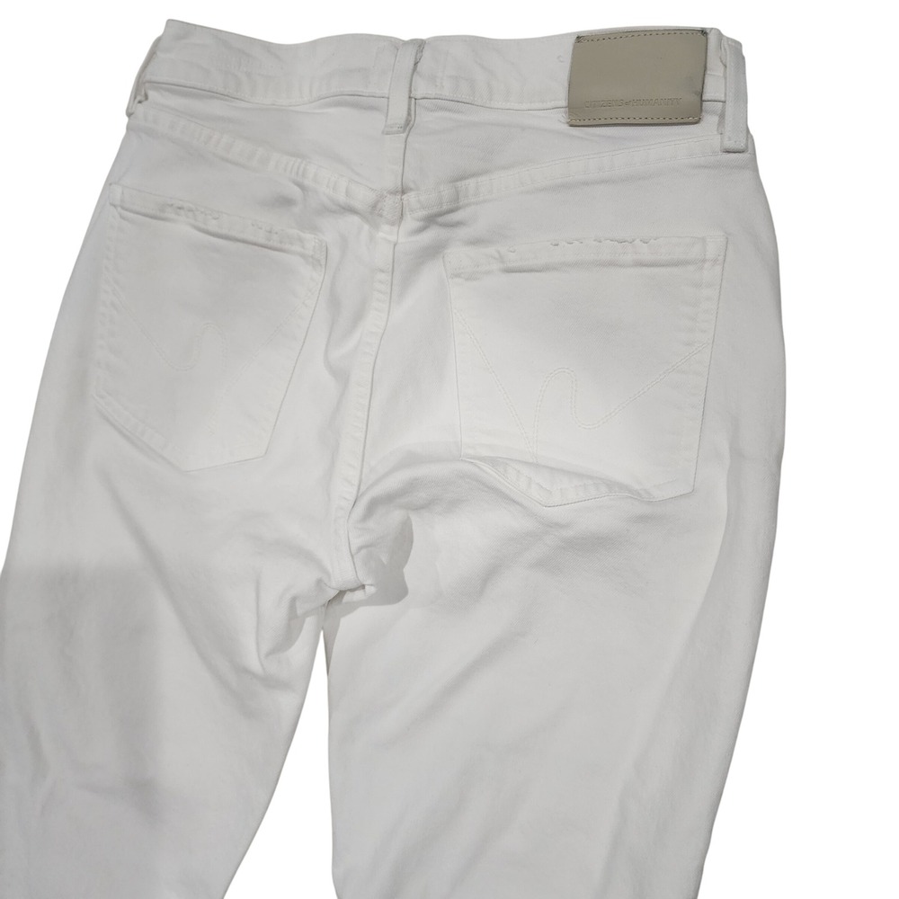 Citizens of Humanity Jeans Women 27/4 ISOLA Premium Vintage White Frayed‎ Hem